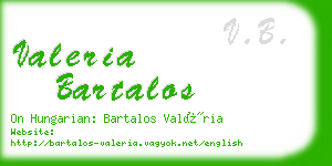 valeria bartalos business card